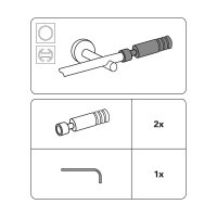 Gardinia Endstück Zylinder für Ø 19 mm...