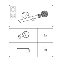 Gardinia Endstück Orbit für Ø 19 mm...