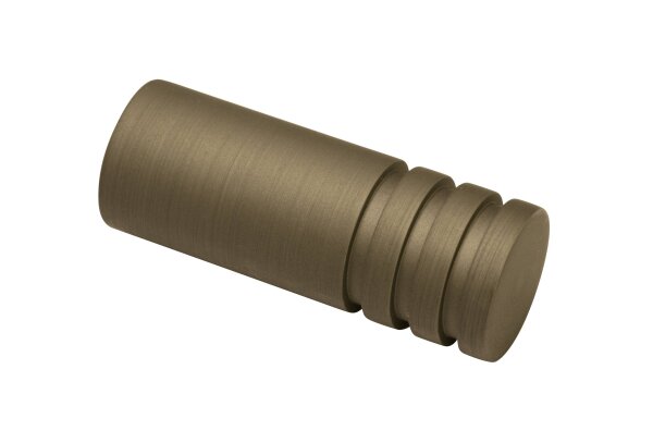 Gardinia Endknopf Zylinder für Ø 19 mm cappuccino 6,5 cm