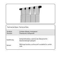 Gardinia Scherli natur 140 x 245 cm