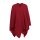 Knit Factory Jazz Poncho capes One Size Glatt Rot