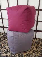 Soma Sitzsessel Sitzsack Garten Sessel ø 60 H 70 cm Gamingsessel outdoor Bamba sehr formstabil pflegeleic (BxHxL) 60 x 70 x 60 cm rot - bordeaux