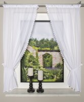 Home Wohnideen Raffgarnitur Batist 125 x 75 cm Weiss
