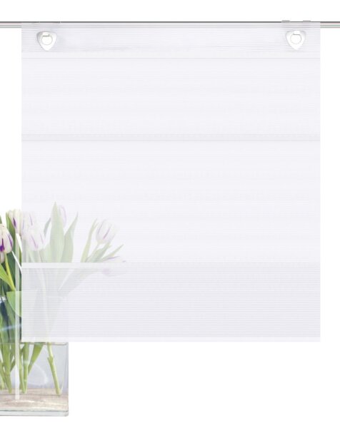 Home Wohnideen Magnetrollo Bambusoptik Uni 130 x 60 cm Weiss