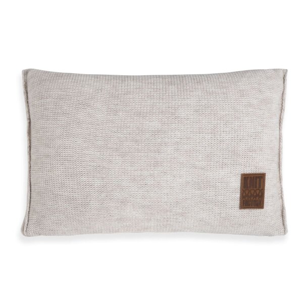 Knit Factory Uni Kissen 60x40 cm Beige