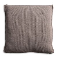 Knit Factory Uni Kissen Taupe - 50x50