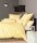 Janine Mako-Satin Bettwäsche 200X200+2x80x80 3 teilig  modernclassic 3912-13-620 hellgelb