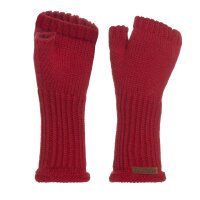 Knit Factory Cleo Handschuhe One Size Glatt Rot