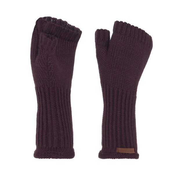 Knit Factory Cleo Handschuhe One Size Glatt Lila