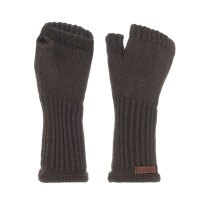 Knit Factory Cleo Handschuhe One Size Glatt Braun