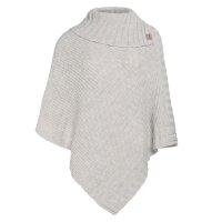 Knit Factory Nicky Poncho One Size Glatt Beige