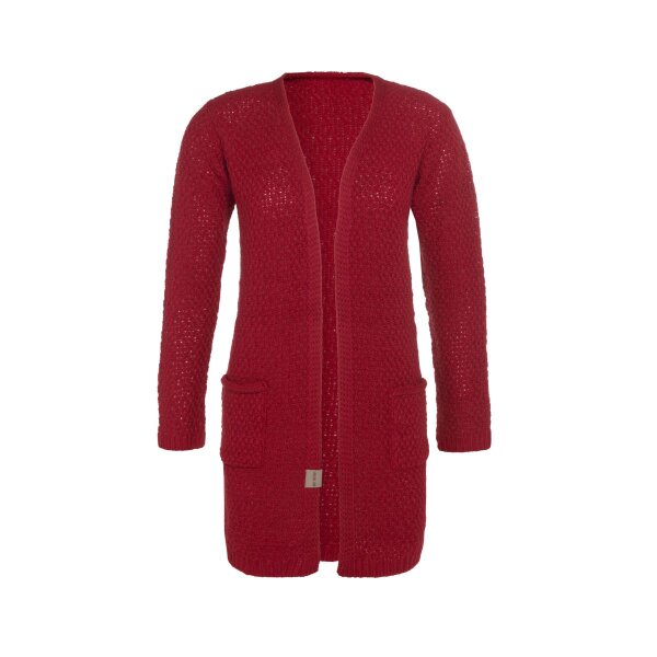 Knit Factory Luna Strickjacke 36/38 Glatt Rot