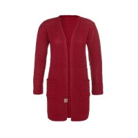 Knit Factory Luna Strickjacke 36/38 Glatt Rot