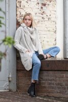 Knit Factory Luna Strickjacke 36/38 Glatt Beige