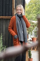 Knit Factory Luna Strickjacke 36/38 Glatt Rot