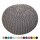 Soma Pouf Ø 55 cm Strickhocker Sitzpouf Sitzpuff Bodenkissen Grobstrick-Optik extrahoch Höhe 37 cm (BxHxL) 55 x 37 x 55 cm  hellgrau