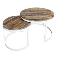 Soma Couchtisch 2er Set Beistelltisch Wohnzimmer-Tisch...