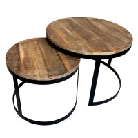 Soma Couchtisch 2er Set Beistelltisch Wohnzimmer-Tisch...