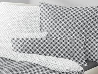 Irisette Mako-Satin Bettwäsche Set Bea 8254 grafit 155 x 220 cm + 1 x Kissenbezug 80 x 80 cm