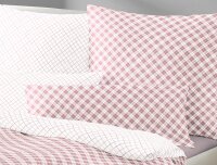 Irisette Mako-Satin Bettwäsche Set Bea 8254 rosa 155 x 220 cm + 1 x Kissenbezug 80 x 80 cm