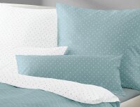 Irisette Mako-Satin Bettwäsche Set Kinder Jessi-Kid 8256 jade 100 x 135 cm + 1 Kissenbezug 80x80 cm