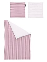 Irisette Mako-Satin Bettwäsche Set Nora 8255 rosa 155 x 220 cm + 1 x Kissenbezug 80 x 80 cm