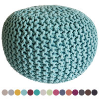 Soma Strickhocker Pouf Ø 45 cm Sitzpouf Sitzpuff...