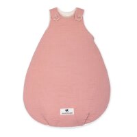 Julius Zöllner dusty rose Babyschlafsack Musselin 68x74