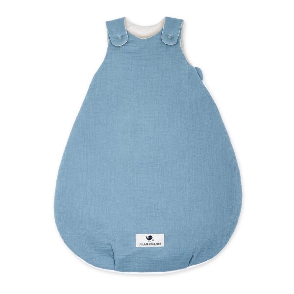 Julius Zöllner Babyschlafsack Musselin blau 74/80