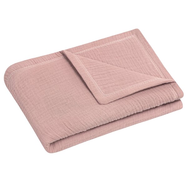 Julius Zöllner dusty rose Kuscheldecke Musselin 70x100