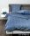 Janine Mako Satin Bettwäsche 3 teilig Bettbezug 240 x 220 cm Kopfkissenbezug 80 x 80 cm J. D. 87062-02 blau