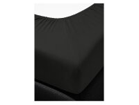 Irisette Mako-Jersey Betttuch Jupiter 0008  schwarz  150 x 200 cm 8-99 schwarz