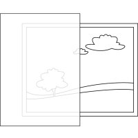 Gerster Ösenschal Uni B = 140 x H =235 cmHalbtransparent Webware Uni natur