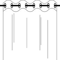 Gerster Ösenschal, uni B = 140 x H =235 cmTransparent Criss-Cross Webware Uni weiß