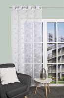 Home Wohnideen Ösenschal Leinenstruktur Bestickt...