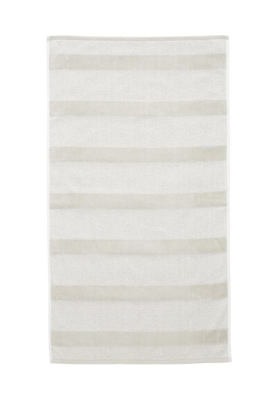 Beddinghouse Sheer Stripe Handtuch - Sand 100% Baumwolle, 600 GSM 1 Handtuch 60 x 110 cm