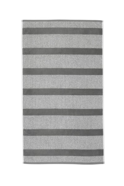 Beddinghouse Sheer Stripe Handtuch - Anthrazit 100% Baumwolle, 600 GSM 1 Handtuch 60 x 110 cm