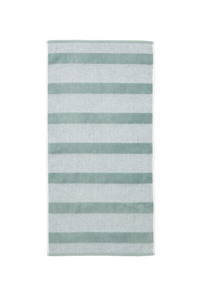 Beddinghouse Sheer Stripe Handtuch - Grün 100% Baumwolle, 600 GSM 1 Handtuch 50 x 100 cm