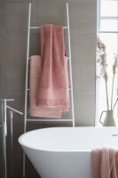 Beddinghouse Sheer Handtuch - Zartes Rosa 100% Baumwolle, 600 GSM 1 Handtuch 50 x 100 cm