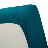 Beddinhouse Jersey, Baumwolle Spannbettlaken  Jersey Hl Sea Green 80/90 X 200/220 Cm Hh: 30 Cm 80/90 x 200/220 cm Steghöhe: 30 cm 1 Spannbettlaken Meeresgrün