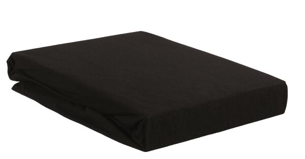 Beddinhouse Jersey, Baumwolle Spannbettlaken  Jersey Td Black 160 X 200/220 Cm Hh: 10 Cm 160 x 200/220 cm Steghöhe: 10 cm 1 Topper-Spannbettlaken Schwarz