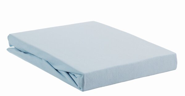 Beddinhouse Jersey-Elasthan Spannbettlaken  Lycra Hl Light Blue 180/200 X 200/220 Cm Hh: 35 Cm 180/200 x 200/220 cm Steghöhe: 35 cm 1 Spannbettlaken Hellblau