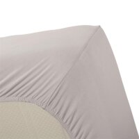 Beddinhouse Jersey-Elasthan Spannbettlaken  Lycra Hl Light Grey 140/ 160 X 200/220 Cm Hh: 35 C 140/160 x 200/220 cm Steghöhe: 35 cm 1 Spannbettlaken Hellgrau