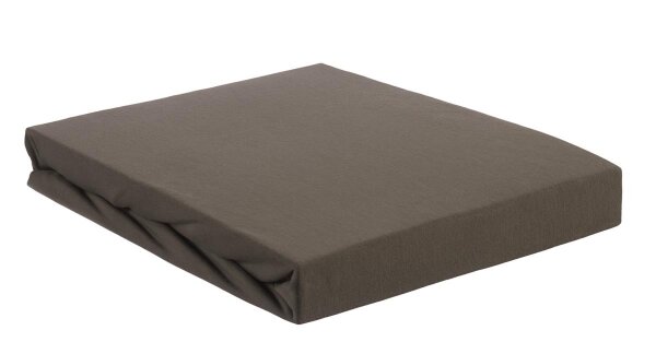 Beddinhouse Jersey-Elasthan Spannbettlaken  Lycra Hl Warm Grey 180/200 X 200/220 Cm Hh: 35 Cm 180/200 x 200/220 cm Steghöhe: 35 cm 1 Spannbettlaken Warmes Grau