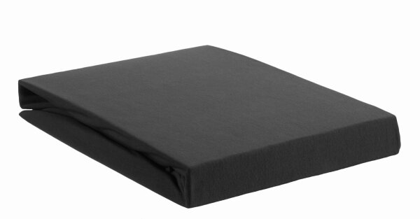 Beddinhouse Jersey-Elasthan Spannbettlaken  Lycra Td Anthracite 70/80 X 200/220 Cm Hh: 10 Cm 70/80 x 200/220 cm Steghöhe: 10 cm 1 Topper-Spannbettlaken Anthrazit