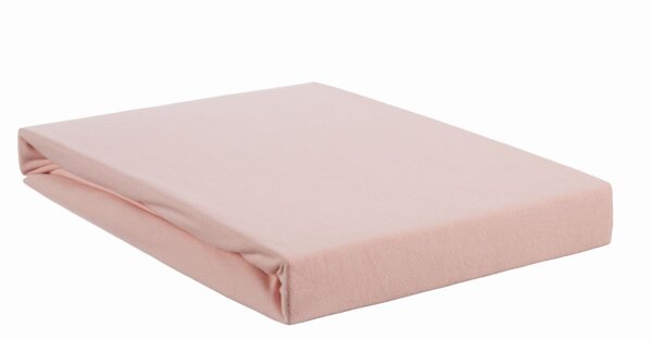 Beddinhouse Jersey-Elasthan Spannbettlaken  Lycra Td Light Pink 180/200 X 200/220 Cm Hh: 10 Cm 180/200 x 200/220 cm Steghöhe: 10 cm 1 Topper-Spannbettlaken Hellrosa