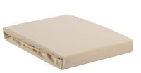 Beddinhouse Jersey-Elasthan Spannbettlaken  Lycra Td Natural 140/160 X 200/220 Cm Hh: 10 Cm 140/160 x 200/220 cm Steghöhe: 10 cm 1 Topper-Spannbettlaken Natur