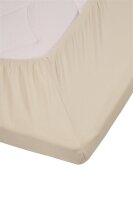 Beddinhouse Jersey-Elasthan Spannbettlaken  Lycra Td Natural 140/160 X 200/220 Cm Hh: 10 Cm 140/160 x 200/220 cm Steghöhe: 10 cm 1 Topper-Spannbettlaken Natur