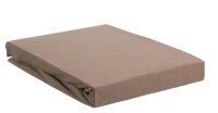 Beddinhouse Jersey-Elasthan Spannbettlaken  Lycra Td Taupe 140/160 X 200/220 Cm Hh: 10 Cm 140/160 x 200/220 cm Steghöhe: 10 cm 1 Topper-Spannbettlaken Taupe