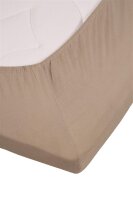 Beddinhouse Jersey-Elasthan Spannbettlaken  Lycra Td Taupe 140/160 X 200/220 Cm Hh: 10 Cm 140/160 x 200/220 cm Steghöhe: 10 cm 1 Topper-Spannbettlaken Taupe